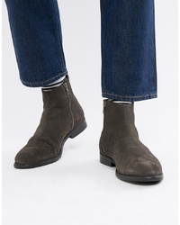 Мужские темно-серые замшевые ботинки челси от ASOS DESIGN