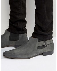 Мужские темно-серые замшевые ботинки челси от Asos