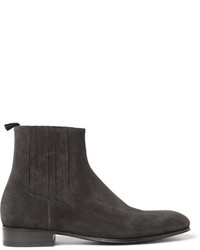 Мужские темно-серые замшевые ботинки челси от Balenciaga