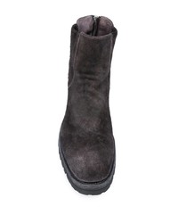 Мужские темно-серые замшевые ботинки челси от Officine Creative