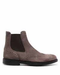 Мужские темно-серые замшевые ботинки челси от Fratelli Rossetti