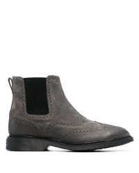 Мужские темно-серые замшевые ботинки челси от Hogan
