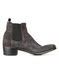 Мужские темно-серые замшевые ботинки челси от Premiata