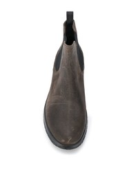 Мужские темно-серые замшевые ботинки челси от Fratelli Rossetti