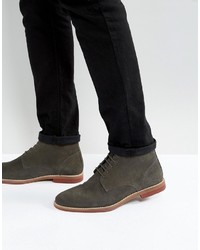 Мужские темно-серые замшевые ботинки от Asos