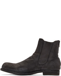Мужские темно-серые замшевые ботинки от Officine Creative