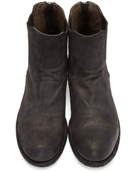 Мужские темно-серые замшевые ботинки от Officine Creative