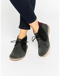 Женские темно-серые замшевые ботинки от Park Lane