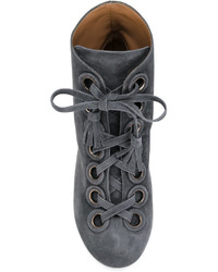 Женские темно-серые замшевые ботинки от Laurence Dacade