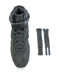Мужские темно-серые замшевые высокие кеды от Nike