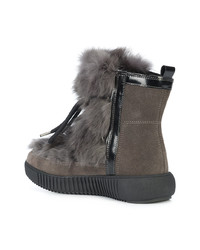 Женские темно-серые замшевые зимние ботинки от Pajar