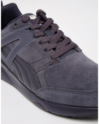 Мужские темно-серые замшевые кеды от Puma