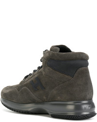 Мужские темно-серые замшевые кеды от Hogan