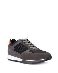 Мужские темно-серые замшевые кроссовки от Hogan