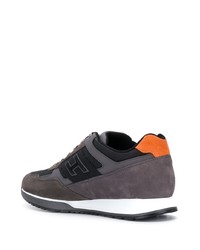 Мужские темно-серые замшевые кроссовки от Hogan