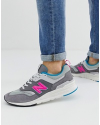 Мужские темно-серые замшевые кроссовки от New Balance