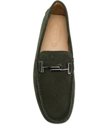 Мужские темно-серые замшевые лоферы от Tod's