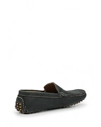 Мужские темно-серые замшевые мокасины от Moza-X