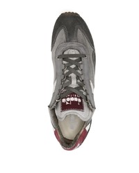 Мужские темно-серые замшевые низкие кеды от Diadora