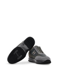 Мужские темно-серые замшевые низкие кеды от Hogan