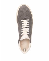 Мужские темно-серые замшевые низкие кеды от Officine Creative