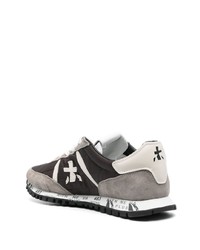 Мужские темно-серые замшевые низкие кеды от Premiata