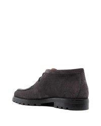 Мужские темно-серые замшевые повседневные ботинки от Santoni