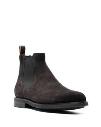 Мужские темно-серые замшевые повседневные ботинки от Santoni