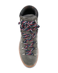 Мужские темно-серые замшевые повседневные ботинки от Moncler