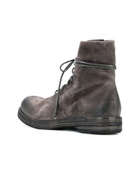 Мужские темно-серые замшевые повседневные ботинки от Marsèll
