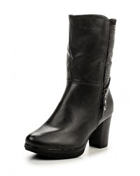 Темно-серые замшевые полусапоги от Damerose