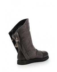 Темно-серые замшевые полусапоги от Daze