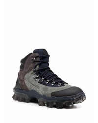 Мужские темно-серые замшевые рабочие ботинки от Moncler