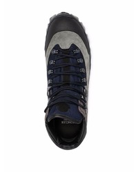 Мужские темно-серые замшевые рабочие ботинки от Moncler