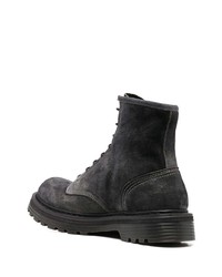Мужские темно-серые замшевые рабочие ботинки от Premiata