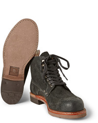 Мужские темно-серые замшевые рабочие ботинки от rag & bone