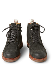 Мужские темно-серые замшевые рабочие ботинки от rag & bone