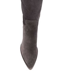 Темно-серые замшевые сапоги от Officine Creative