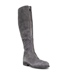 Темно-серые замшевые сапоги от Guidi