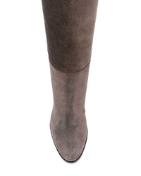 Темно-серые замшевые сапоги от Jimmy Choo