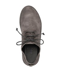 Темно-серые замшевые туфли дерби от Marsèll
