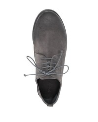 Темно-серые замшевые туфли дерби от Marsèll