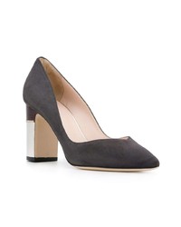 Темно-серые замшевые туфли от Pollini