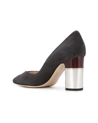 Темно-серые замшевые туфли от Pollini