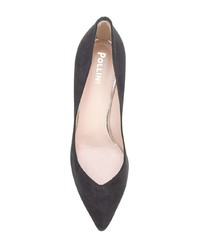 Темно-серые замшевые туфли от Pollini