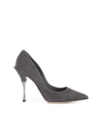 Темно-серые замшевые туфли от Dolce & Gabbana