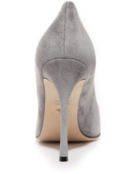 Темно-серые замшевые туфли от Sergio Rossi