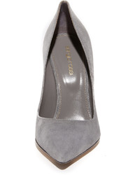 Темно-серые замшевые туфли от Sergio Rossi