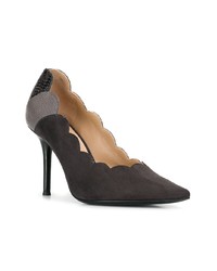 Темно-серые замшевые туфли от Chloé