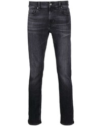 Мужские темно-серые зауженные джинсы от 7 For All Mankind